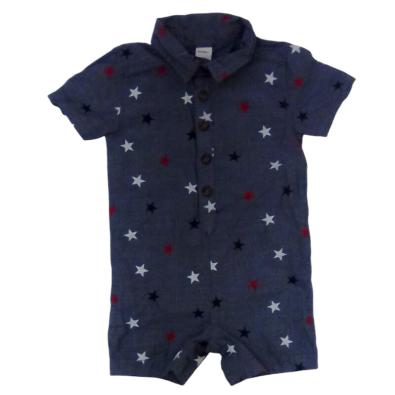 Romper (Blue/Stars)