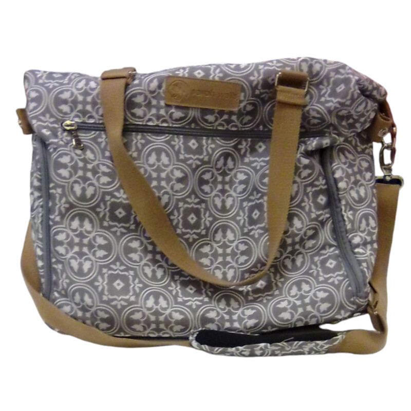 Diaper Bag (Grey/White)