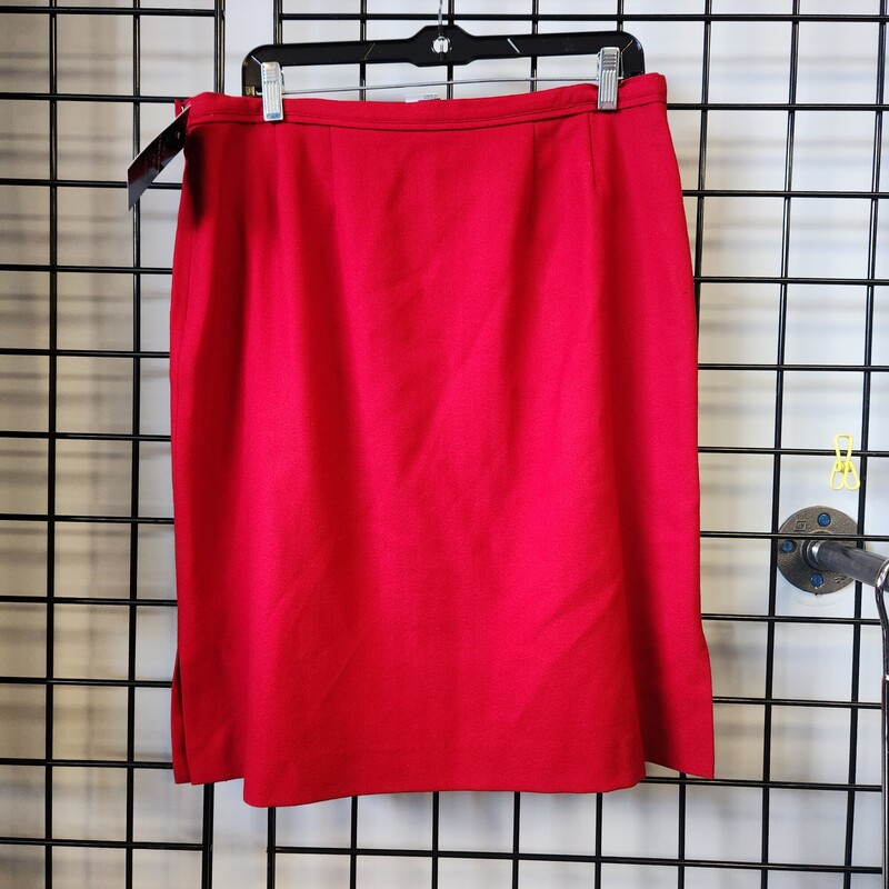 Simon Chang Skirt, Red, Size: 14