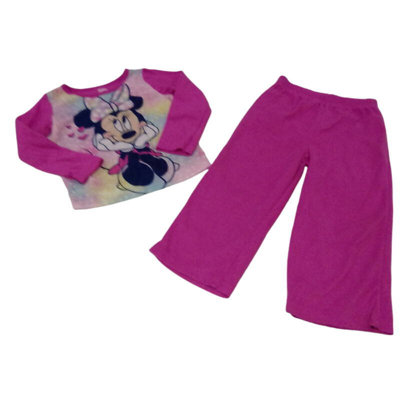 2pc Pajamas:pink/Minnie