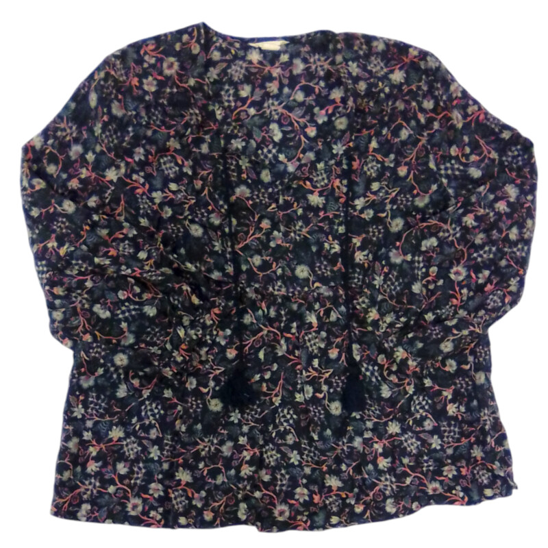 Shirt: Blue/flower