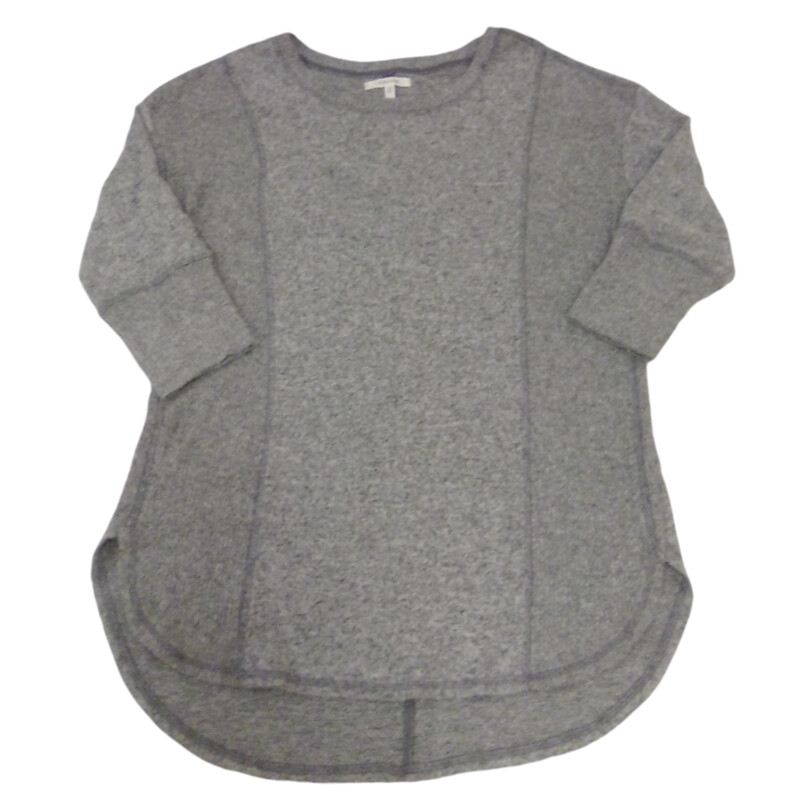 3/4 Sleeve Shirt:Grey