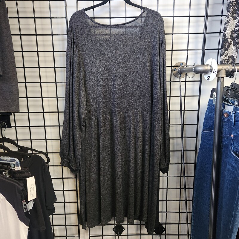 Penningtons Sweater Dress, Grey, Size: 5X