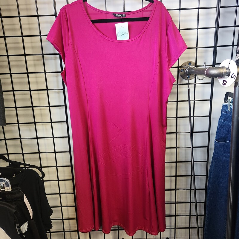 Lily Dress, Fushia, Size: 2X