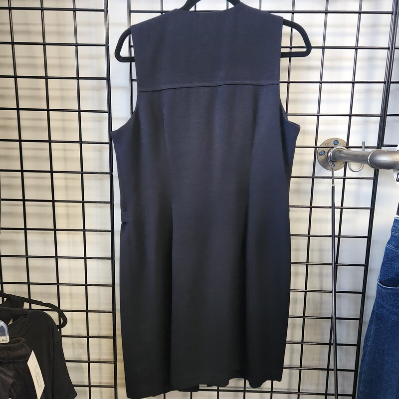 Jessica Vintage Dress, Navy, Size: 12