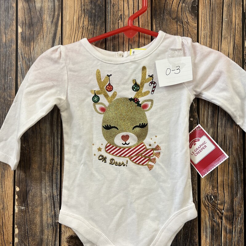 NWT Deer Onsie, Size: 0-3