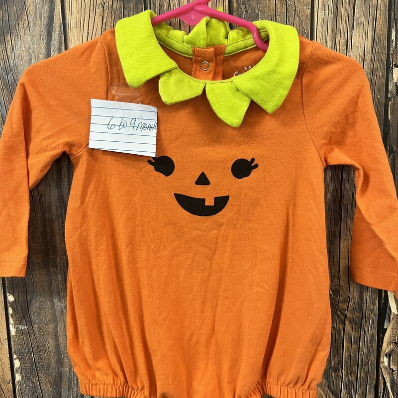 Orange Pumpkin Outfit, Size: 6-9 M