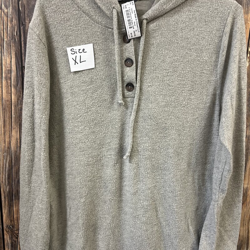 Gray Pull-over Super Soft, Size: XL