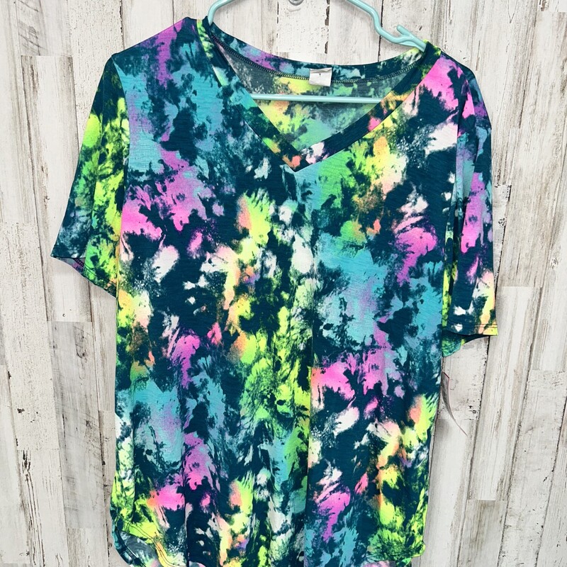 1X Teal/Neon Dye Top