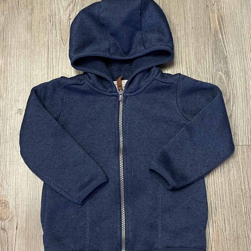 Carters Zip Hoodie, Navy, Size: 2Y