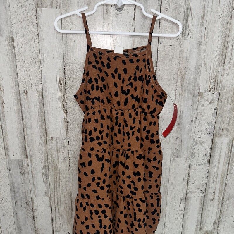 4 Brown Spotted Tank Dres, Brown, Size: Girl 4T