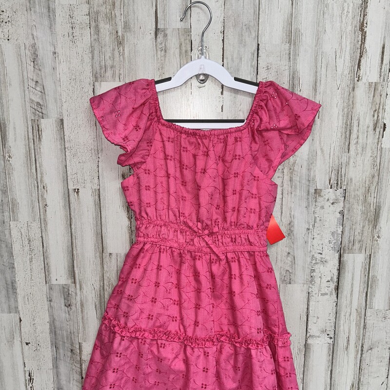 6 Pink Eyelit Dress