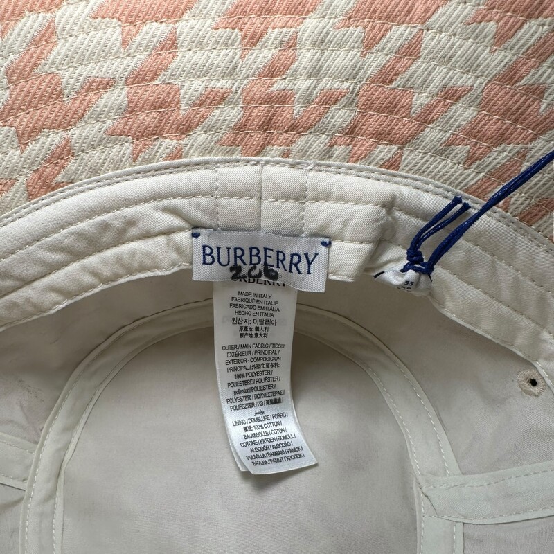 Burberry Sherbet Bucket Pink<br />
<br />
New with tags<br />
Marker marks on tag<br />
100% Cotton