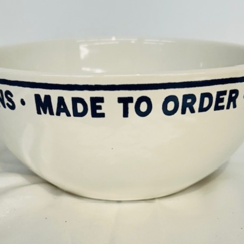 Kate Spade Made To Order Bowl
Cream Navy
Size: 8 x 3.5H