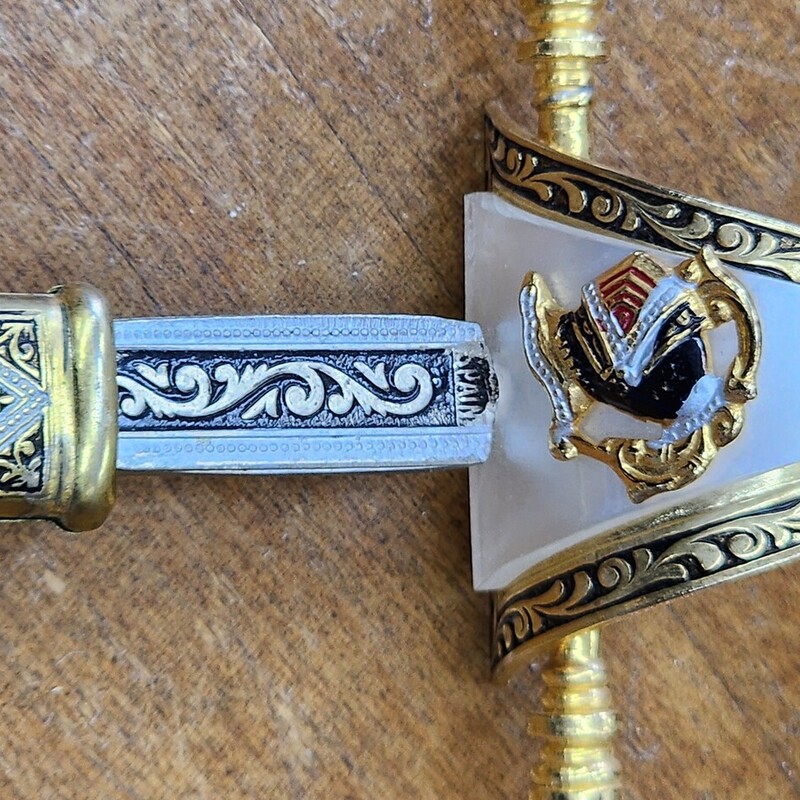 Sword Letter Opener, Brass, Size: W/Sheath  8.5 in