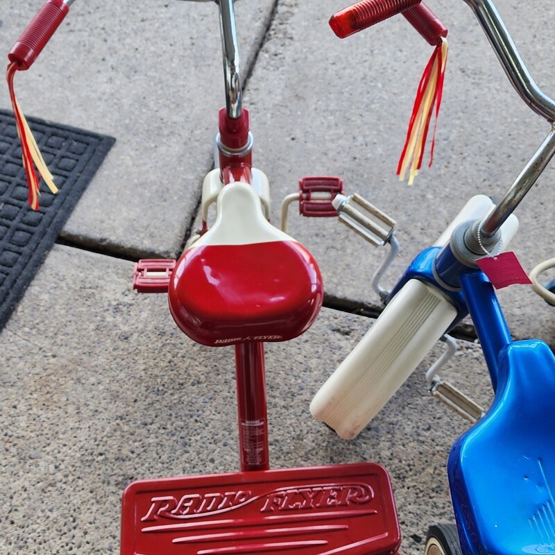 Vtg Radio Flyer Retro Red Tricycle<br />
<br />
Blue AMF Tricycle also available :)