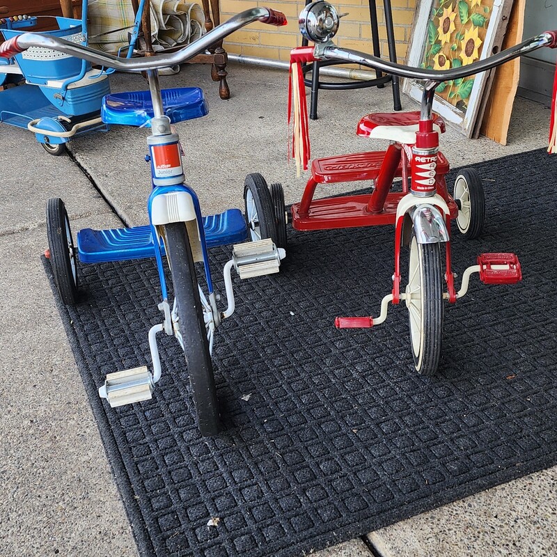 Vtg Radio Flyer Retro Red Tricycle<br />
<br />
Blue AMF Tricycle also available :)