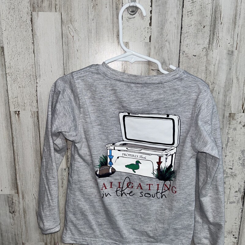 2T Grey Cooler Pocket Tee, Grey, Size: Boy 2T-4T