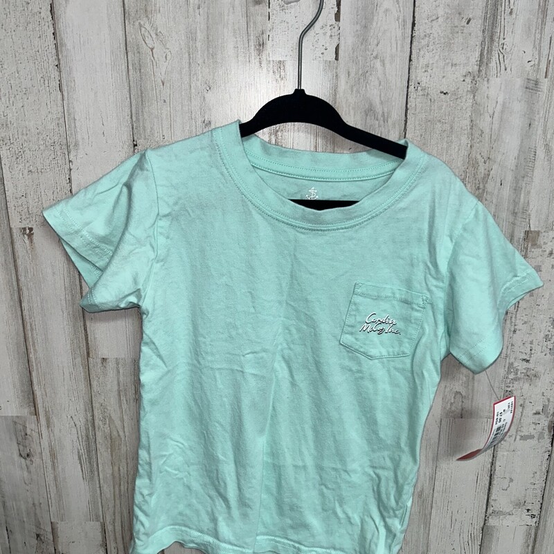 4/5 Mint Cow Pocket Tee