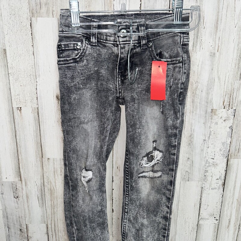 5 Slim Black Jeans, Black, Size: Boy 5-8