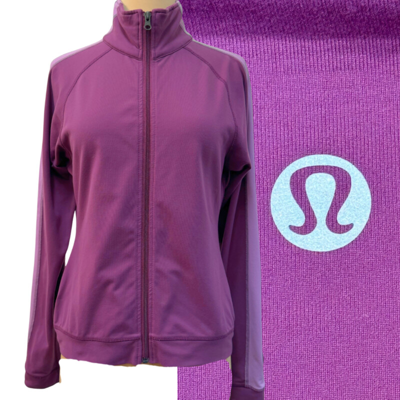 Lululemon Zip Jacket
Colorblock Design
Zipper Pocket on Sleeve
Lavender and Lilac
Size: Medium