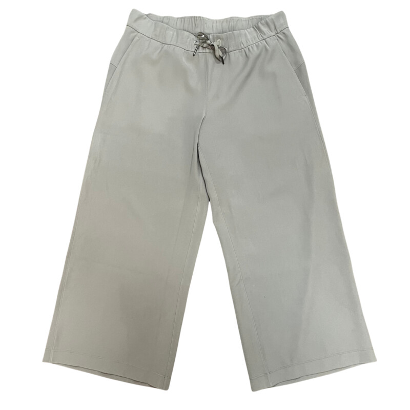 Lululemon Lounge Pants<br />
Wide Leg<br />
Drawstring Waist<br />
Color:  Stone<br />
Size: Medium (10)