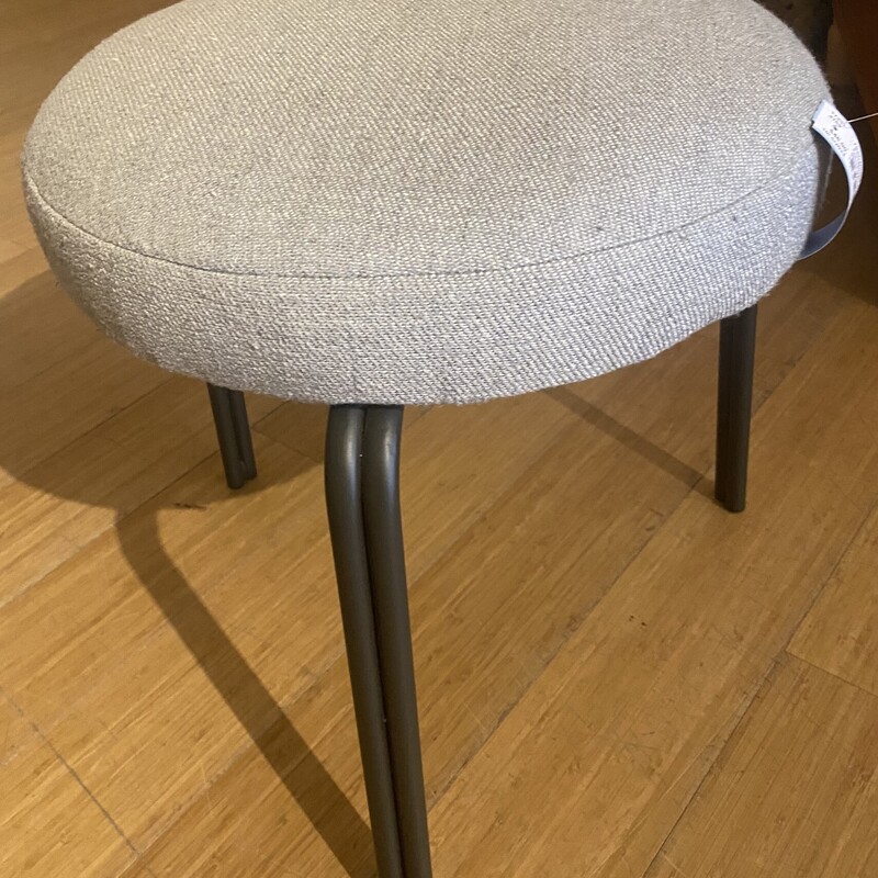 Stool, West Elm, Grey, Size: 18x18