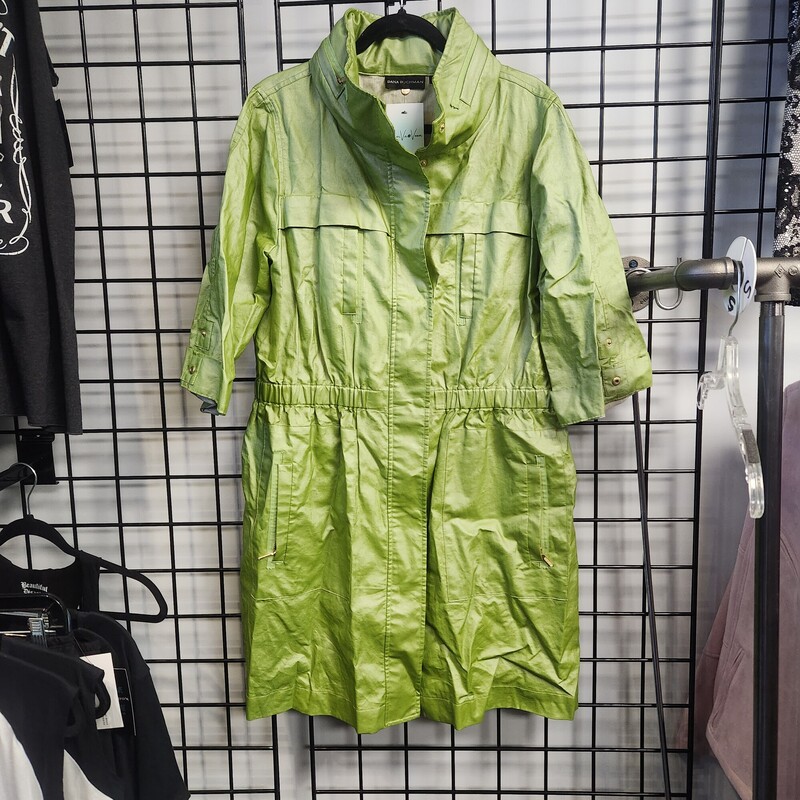 Dana Buchman Jacket, Lime, Size: 14