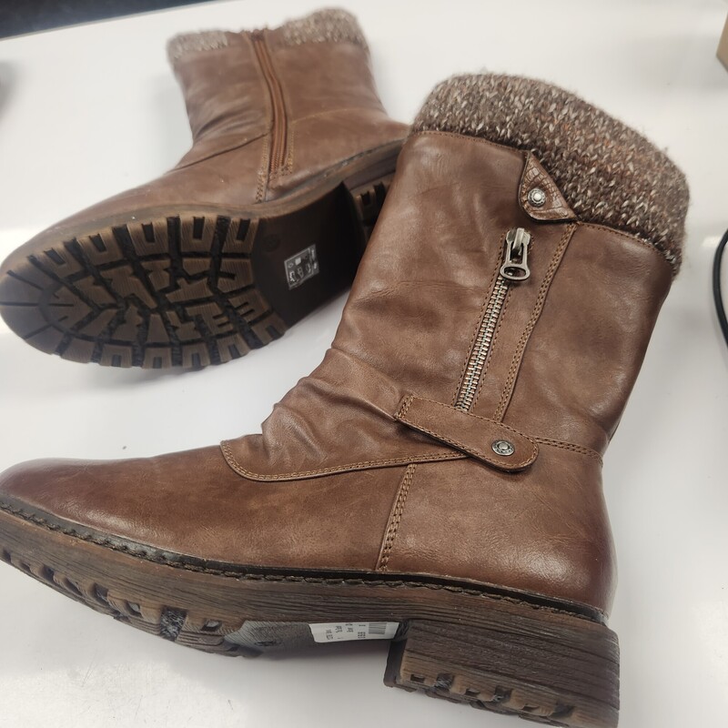 Taxi Bootie, Brown, Size: 38