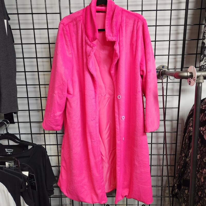 Shein Coat, Hot Pink, Size: 1X