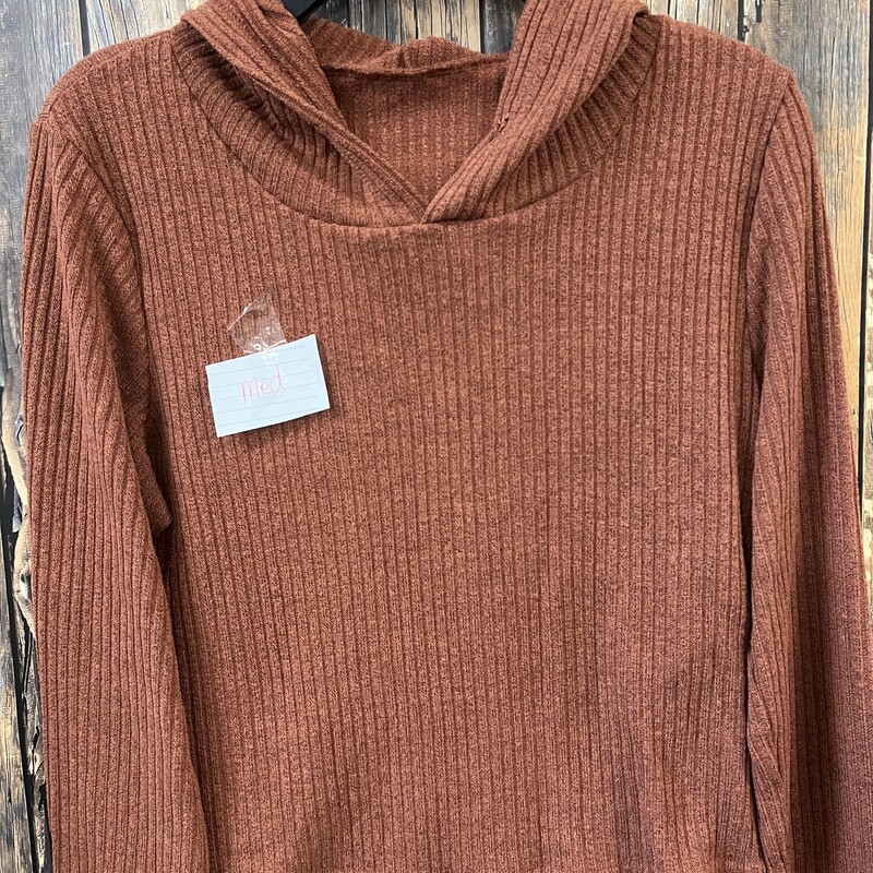 Pumpkin Knit Hoodie Crop, Size: Med