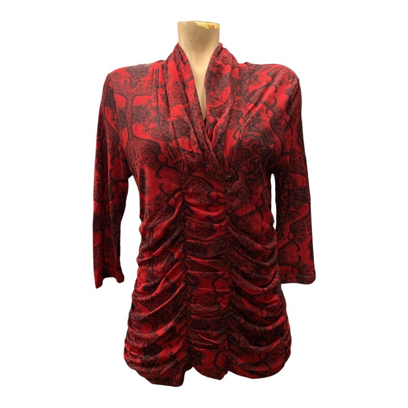 Jessica, Red/blk, Size: L