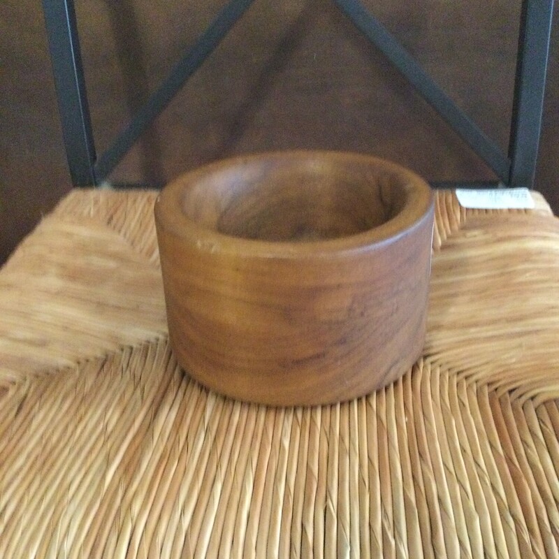 Wooden Bowl,
Brown,
Size: 6.5 X 4 In