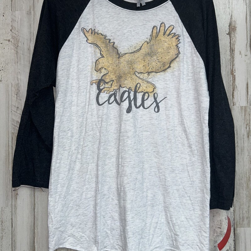 M Golden Eagle Raglan, Grey, Size: Ladies M