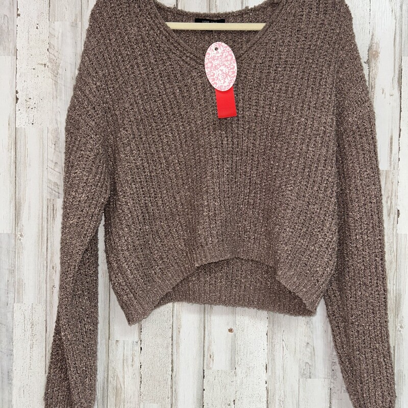 NEW L Brown Sweater, Brown, Size: Ladies L