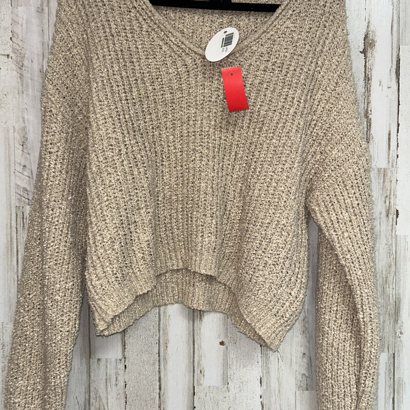 NEW L Tan Sweater, Tan, Size: Ladies L