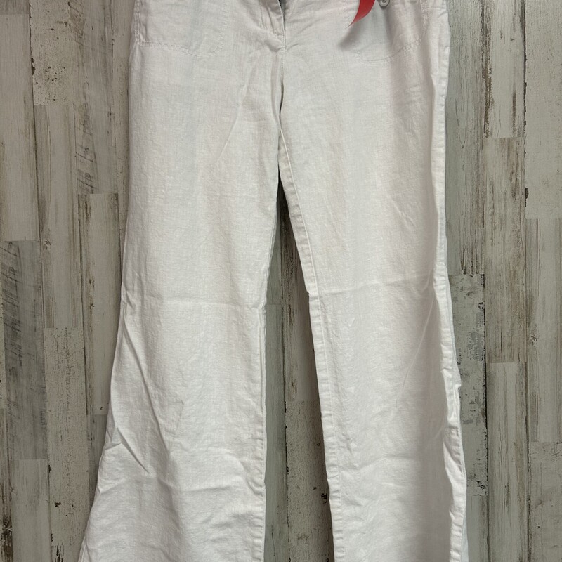 6 White Linen Pants