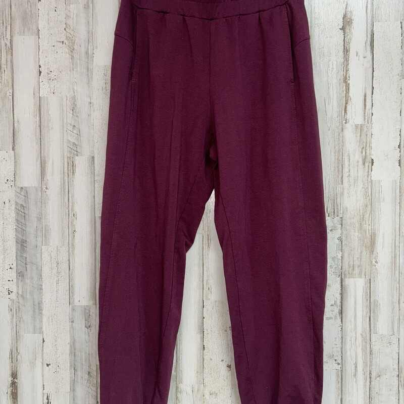 M Maroon Cotton Joggers