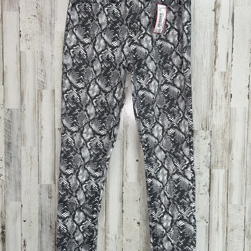 6 Grey Snakeskin Print Je