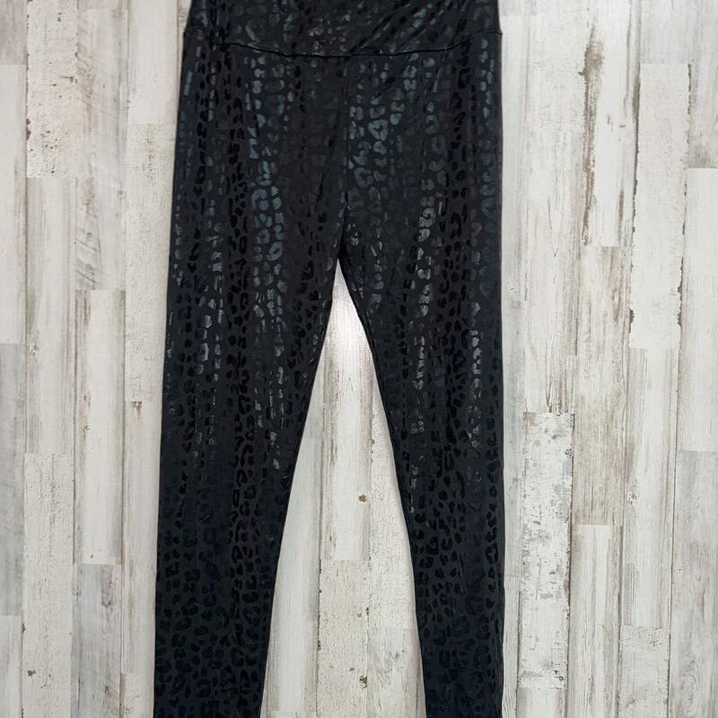 M Black Cheetah Leggings