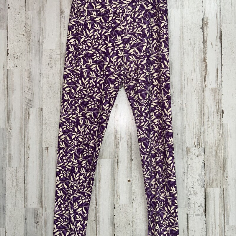 O/S Purple Print Leggings