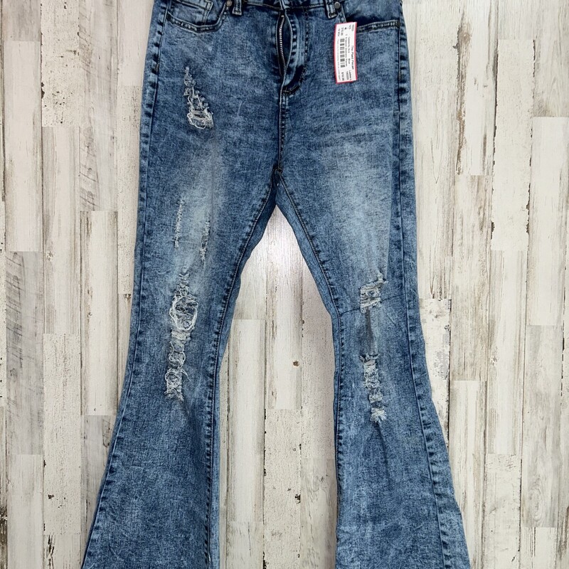 9 Denim Distress Flares