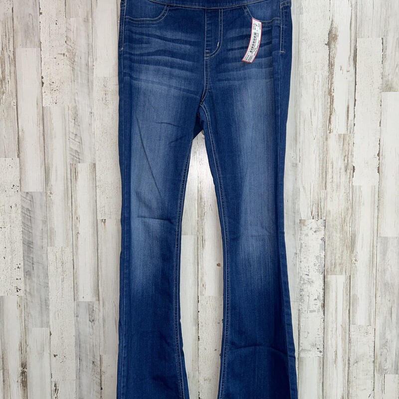 M Drk Denim Pull On Flare, Blue, Size: Ladies M