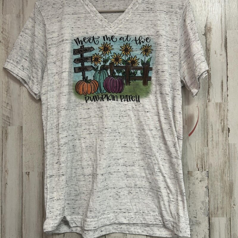 L Grey Pumpkin Patch Tee