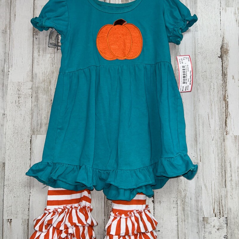 3T Teal Pumpkin 2pc Set