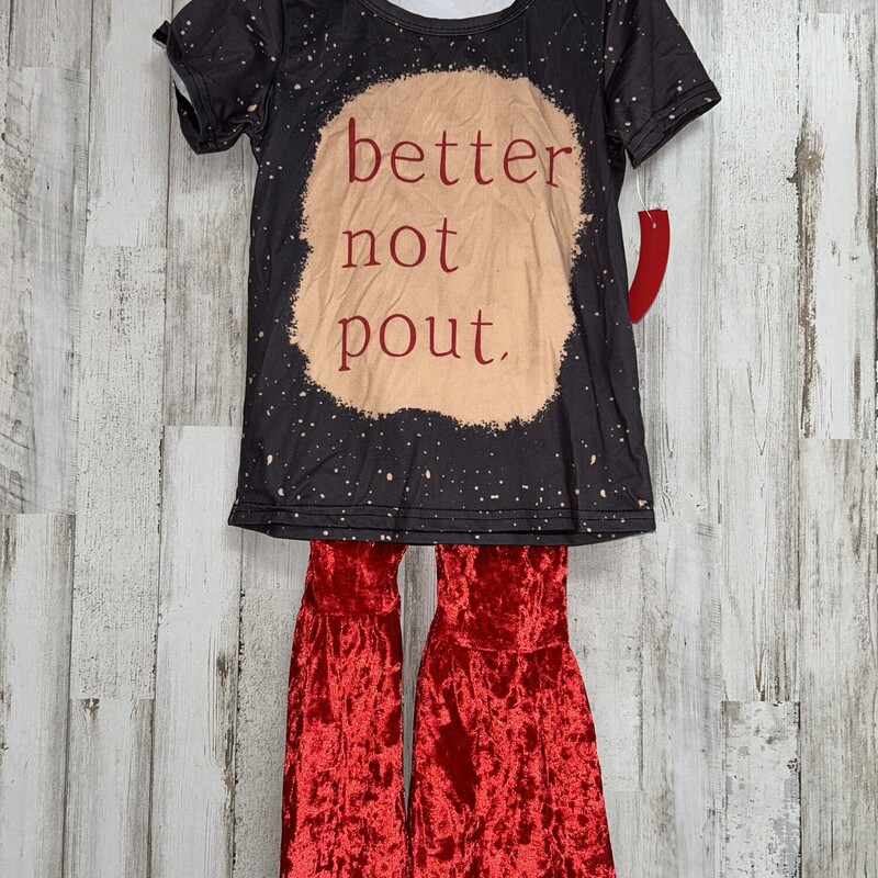 3T Better Not Pout 2pc Se, Grey, Size: Girl 3T