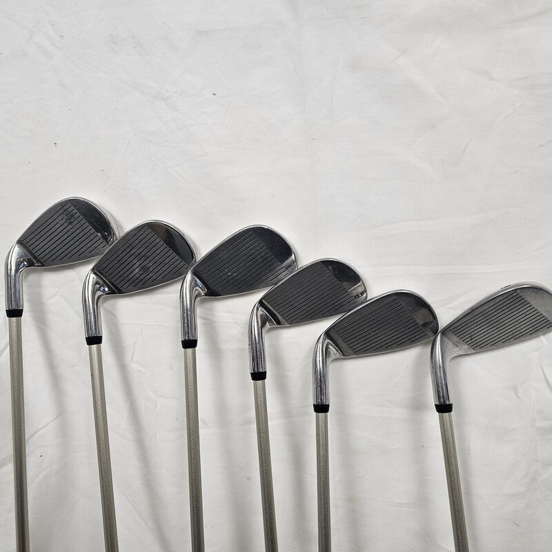 Set contains:<br />
-Nike 12* Driver with head cover<br />
-Nicklaus Co Golden Bear M86 Low Center of Gravity 3w, 5w, 5i, 6i, 7i, 9i, PW, SW, & Putter.<br />
-Light & Easy III Square Two 34* 13 wood (replaces 8i)<br />
-Tour Edge Bazooka JMax 30* 6 iron-wood<br />
All pre-owned in great condition!<br />
Clubs only, does not come with bag