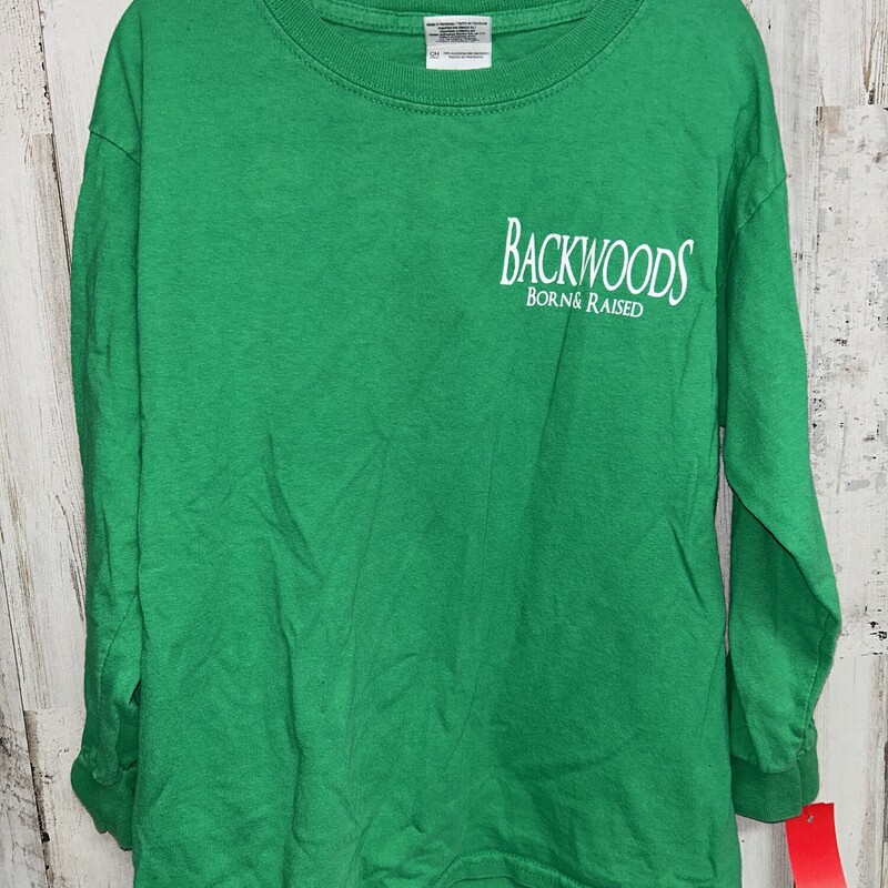 6/7 Backwoods Christmas T, Green, Size: Girl 6/6x