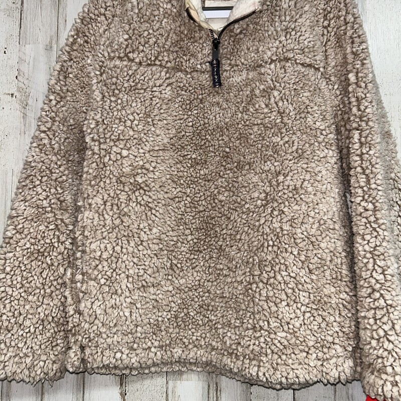 7/8 Beige Sherpa Pullover