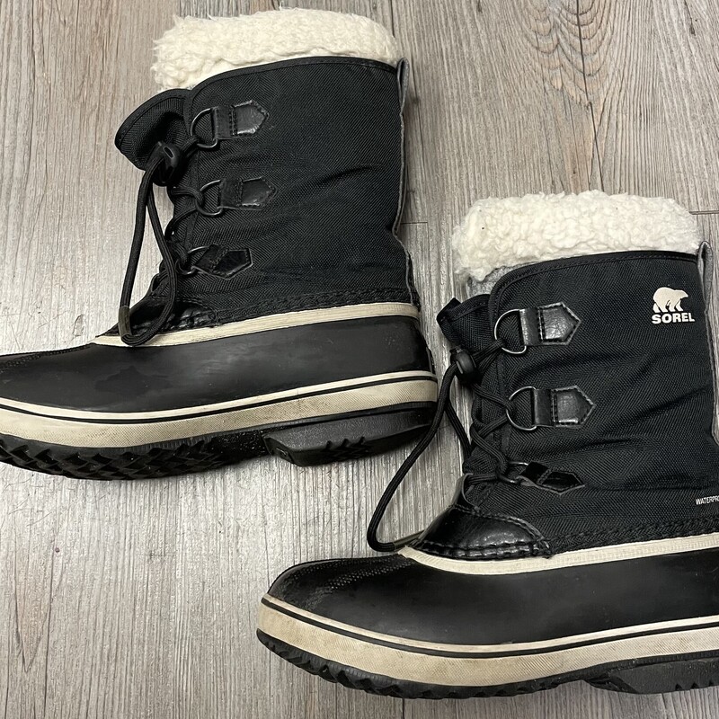 Sorel Winter Boots, Black, Size: 4Y